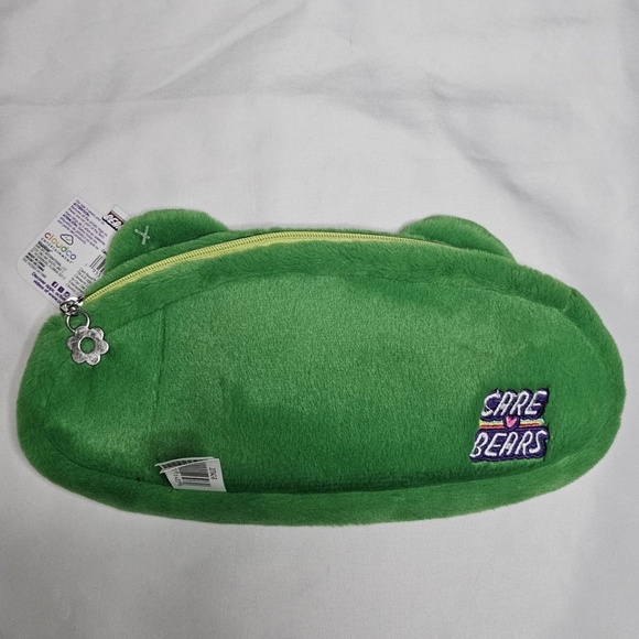 New Set 3 Care Bear Pencil Case Pink Cheer Green Good Luck Lucky Yellow Funshine - Picture 5 of 11